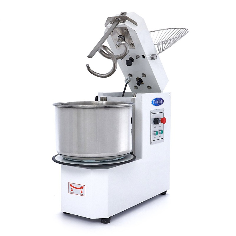 Maxima - Mélangeur de pâte - 30L - 18kg de pâte - 2 vitesses - Bol amovible