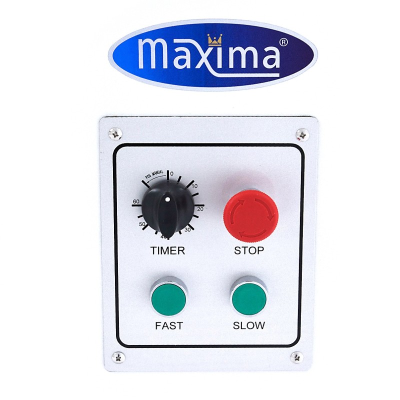 Maxima - Mélangeur de pâte - 30L - 18kg de pâte - 2 vitesses - Bol amovible