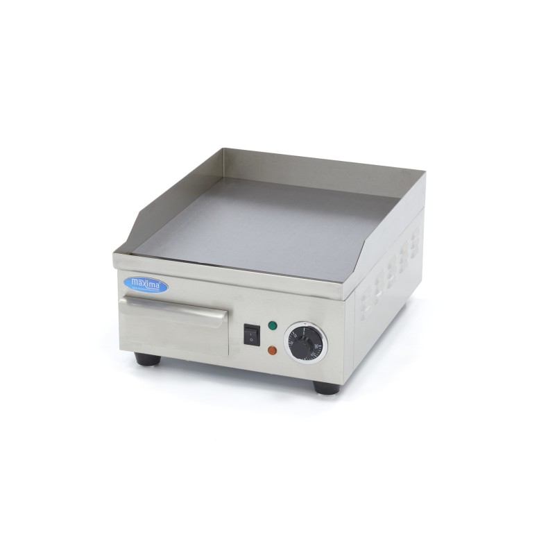 Maxima - Plaque de cuisson - Lisse - 36 cm - incluant un bac de récupération des graisses