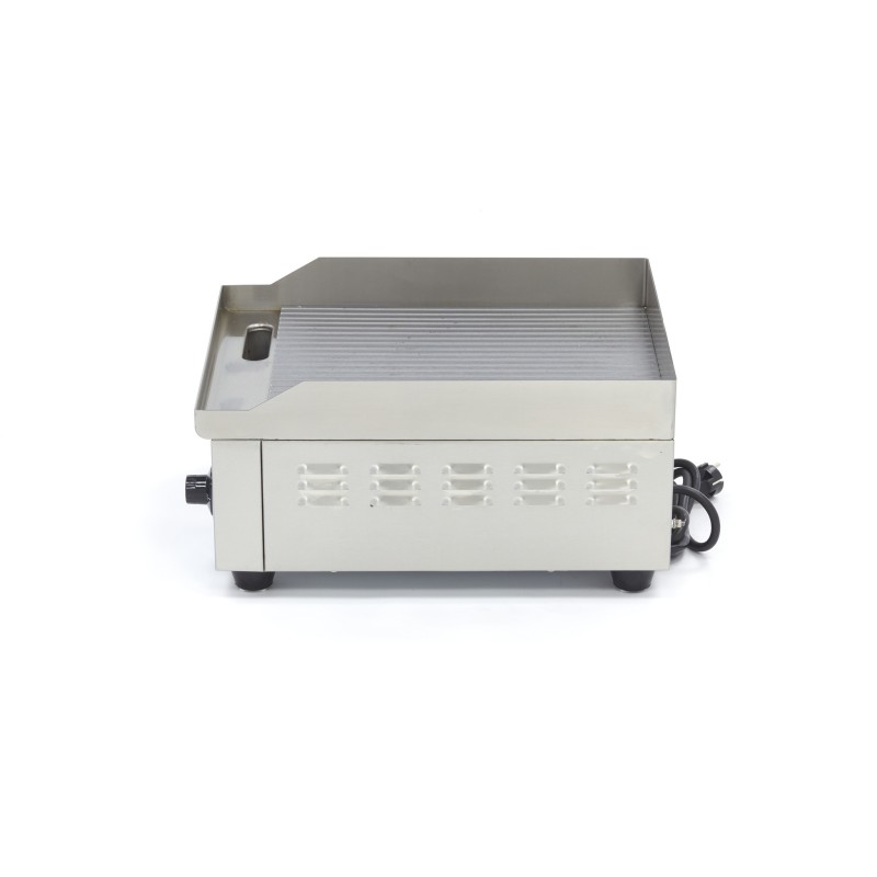 Maxima - Plaque de cuisson - Rainurée - 36cm - incluant un bac de récupération de graisse