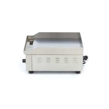Maxima - Plaque de cuisson - Chrome lisse - 36 cm - avec bac de récupération des graisses