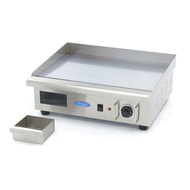 Maxima - Plaque à griller - Chrome lisse - 55cm - incl. Bac de récupération
