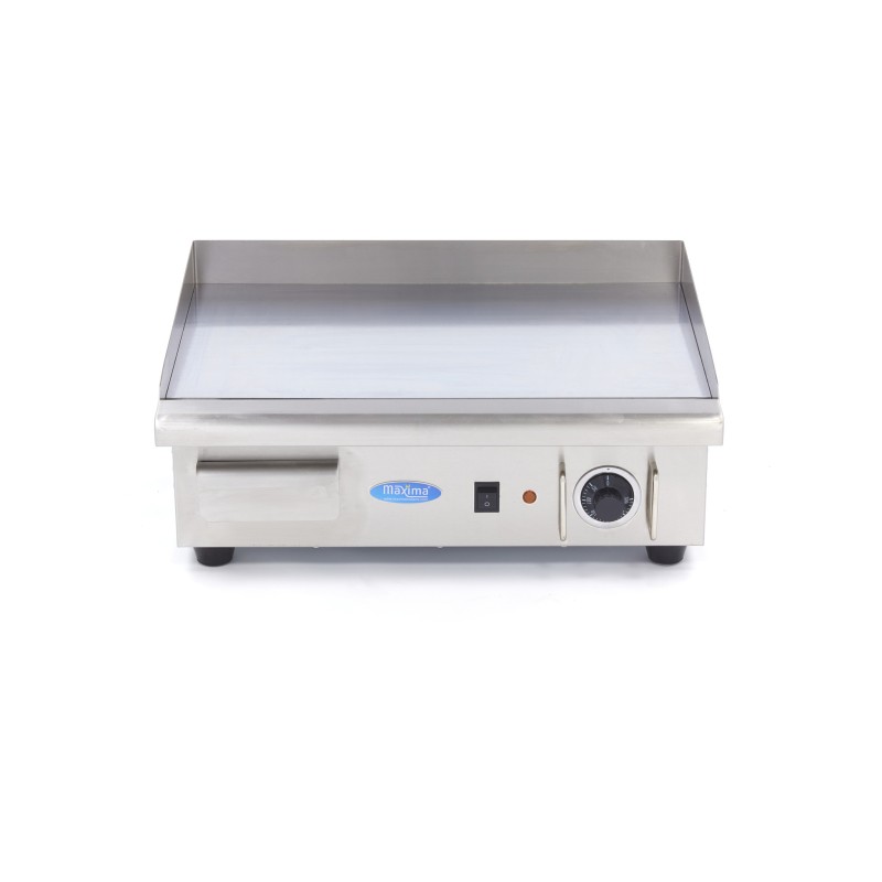 Maxima - Plaque à griller - Chrome lisse - 55cm - incl. Bac de récupération