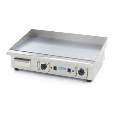 Maxima - Plaque de cuisson - Chrome lisse - 73cm - avec bac de récupération - 400V
