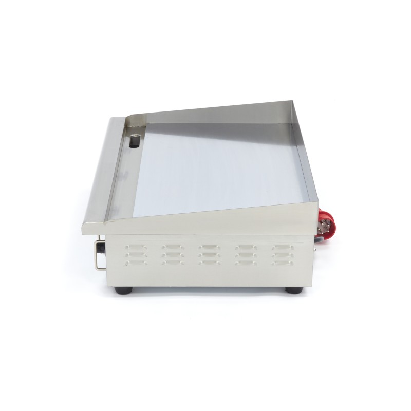 Maxima - Plaque de cuisson - Chrome lisse - 73cm - avec bac de récupération - 400V