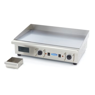 Maxima - Plaque de cuisson - Chrome lisse - 73cm - avec bac de récupération - 400V