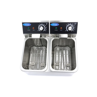 Maxima - Friteuse - 2 x 4L - 2 paniers - jusqu'à 1,5kg de frites