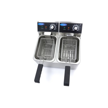 Maxima - Friteuse - 2 x 4L - 2 paniers - jusqu'à 1,5kg de frites