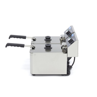 Maxima - Friteuse - 2 x 4L - 2 paniers - jusqu'à 1,5kg de frites