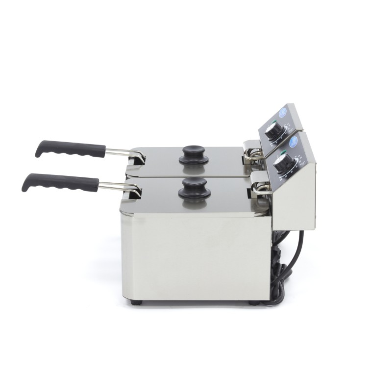 Maxima - Friteuse - 2 x 4L - 2 paniers - jusqu'à 1,5kg de frites