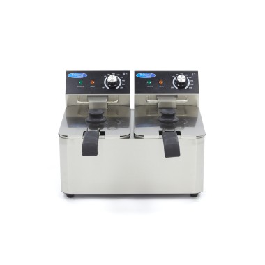 Maxima - Friteuse - 2 x 4L - 2 paniers - jusqu'à 1,5kg de frites