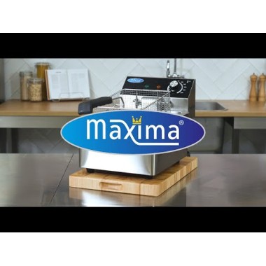 Maxima - Friteuse - 2 x 4L - 2 paniers - jusqu'à 1,5kg de frites