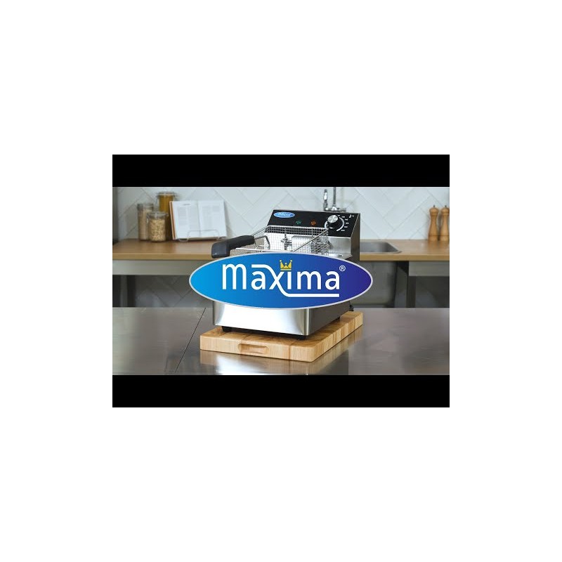 Maxima - Friteuse - 2 x 4L - 2 paniers - jusqu'à 1,5kg de frites
