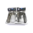 Maxima - Friteuse - 2 x 11L - 2 paniers - jusqu'à 2,8 kg de frites