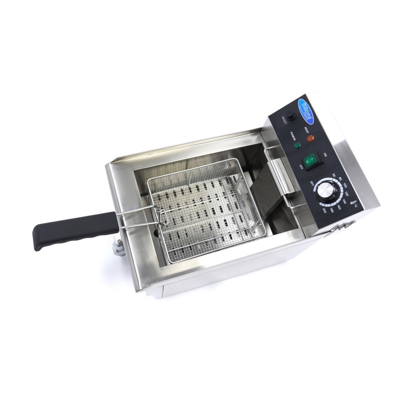 Maxima - Friteuse - 10L - 1 panier - avec robinet de vidange