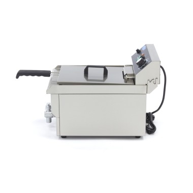 Maxima - Friteuse - 13L - 1 Panier - avec Robinet de Vidange