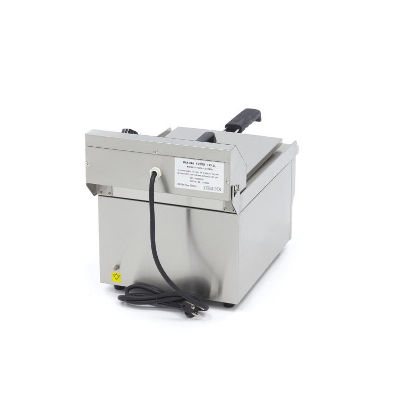 Maxima - Friteuse - 13L - 1 Panier - avec Robinet de Vidange