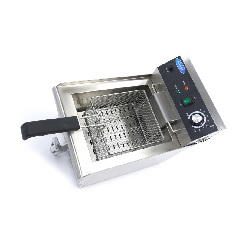Maxima - Friteuse - 13L - 1 Panier - avec Robinet de Vidange