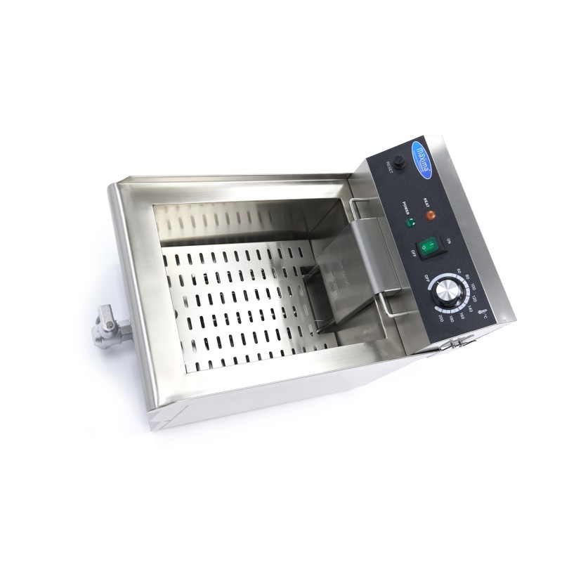 Maxima - Friteuse - 13L - 1 Panier - avec Robinet de Vidange