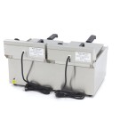 Maxima - Friteuse - 2 x 13L - 2 paniers - avec robinet de vidange