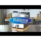 Maxima - Friteuse - 2 x 13L - 2 paniers - avec robinet de vidange