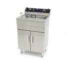 Maxima - Friteuse - 30L - 1 panier - avec robinet de vidange et support