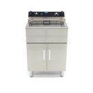 Maxima - Friteuse - 30L - 1 panier - avec robinet de vidange et support
