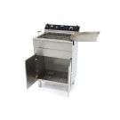 Maxima - Friteuse - 30L - 1 panier - avec robinet de vidange et support