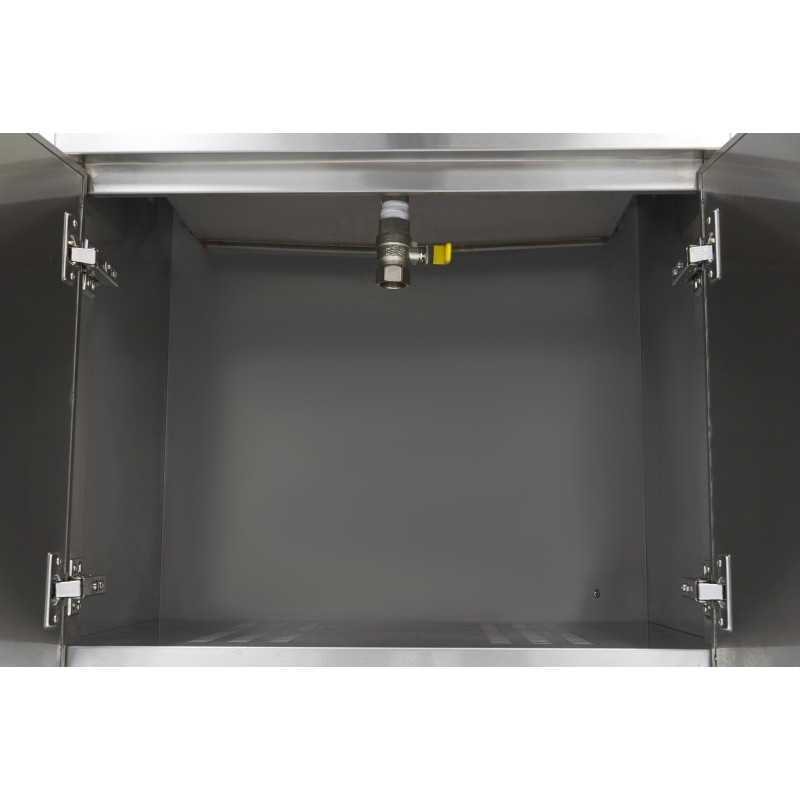 Maxima - Friteuse - 30L - 1 panier - avec robinet de vidange et support