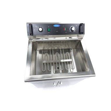 Maxima - Friteuse - 30L - 1 panier - avec robinet de vidange et support