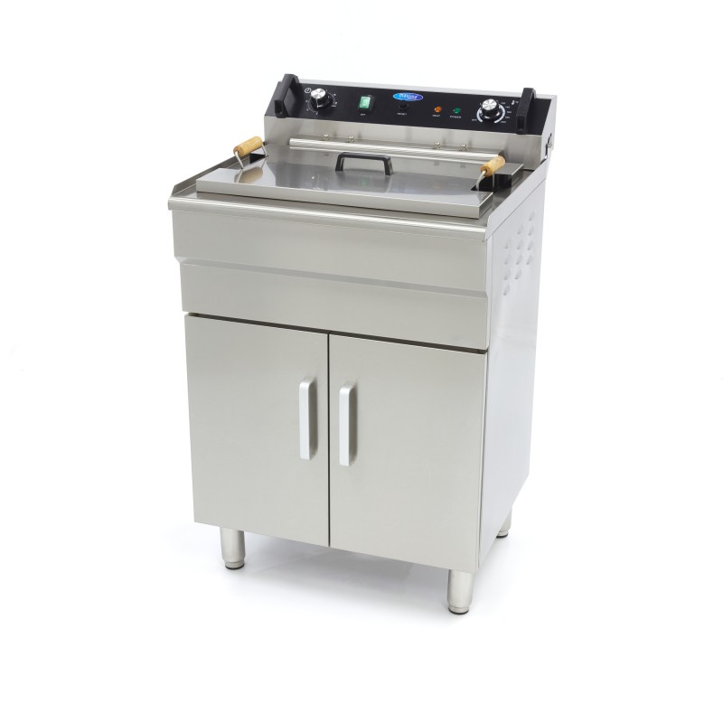 Maxima - Friteuse professionnelle - 35L - 1 panier - avec robinet de vidange - 400V