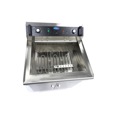 Maxima - Friteuse professionnelle - 35L - 1 panier - avec robinet de vidange - 400V