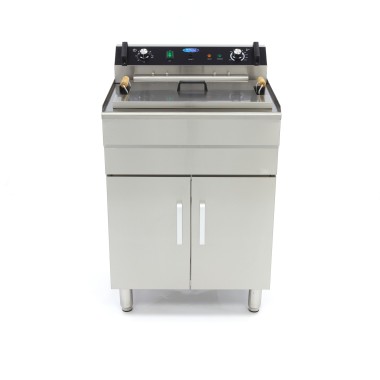 Maxima - Friteuse professionnelle - 35L - 1 panier - avec robinet de vidange - 400V