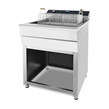 Maxima - Friteuse professionnelle - 45L - 1 panier - avec robinet de vidange - 400V
