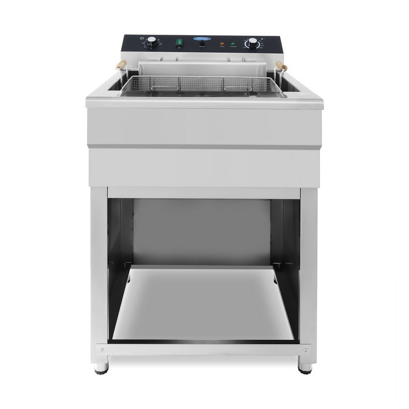Maxima - Friteuse professionnelle - 45L - 1 panier - avec robinet de vidange - 400V