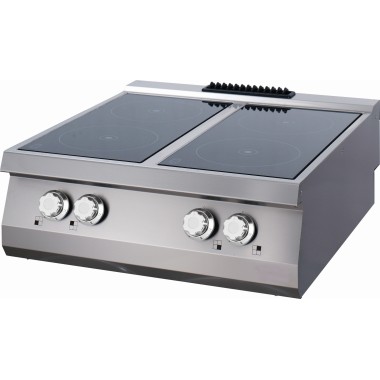 Maxima - Cuisinière infrarouge haut de gamme - 4 brûleurs - Double unité - Profondeur de 90 cm - Électrique