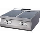 Maxima - Cuisinière infrarouge haut de gamme - 4 brûleurs - Double unité - Profondeur de 90 cm - Électrique