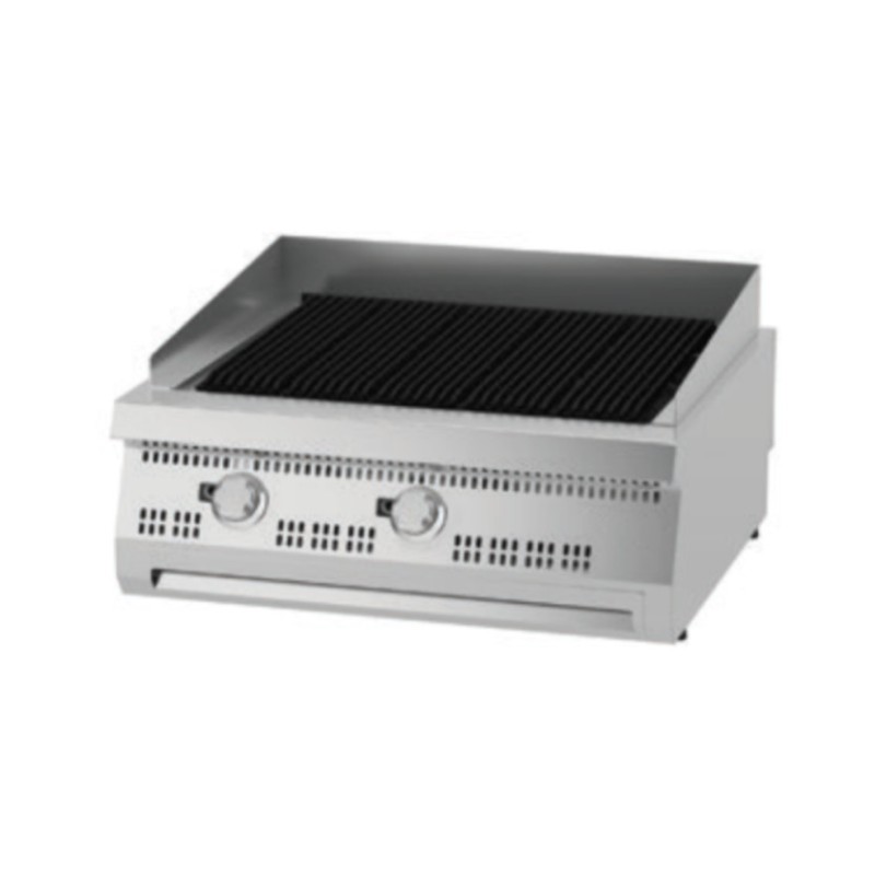 Maxima - Barbecue Premium - 2 zones - Double unité - 90 cm de profondeur - Gaz