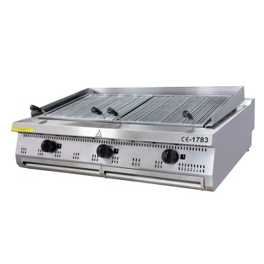 Maxima - Chargrill Premium - 3 Zones - Unité Triple - 90cm de Profondeur - Gaz