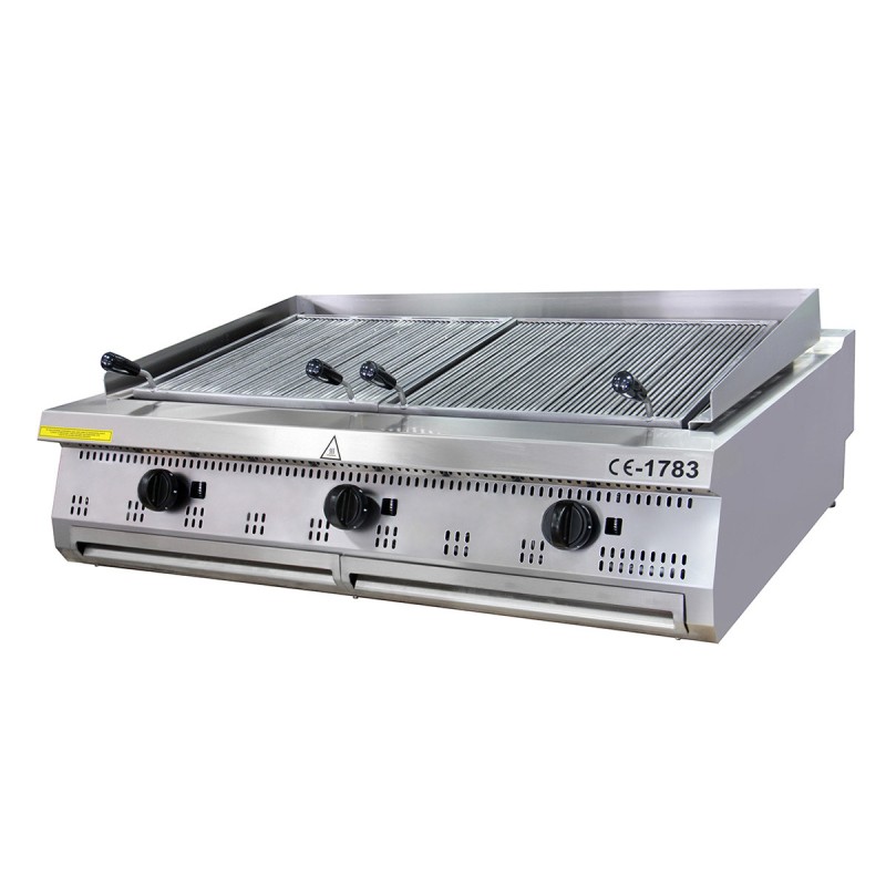 Maxima - Chargrill Premium - 3 Zones - Unité Triple - 90cm de Profondeur - Gaz