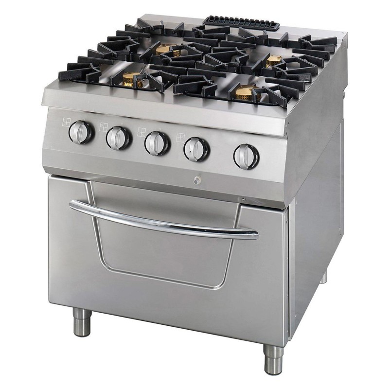 Maxima - Cuisinière Premium - 4 brûleurs - Double unité - Profondeur de 90 cm - Gaz