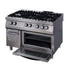 Maxima - Cuisinière Premium - 6 brûleurs - Unité triple - Profondeur de 90 cm - Gaz inclu Four électrique