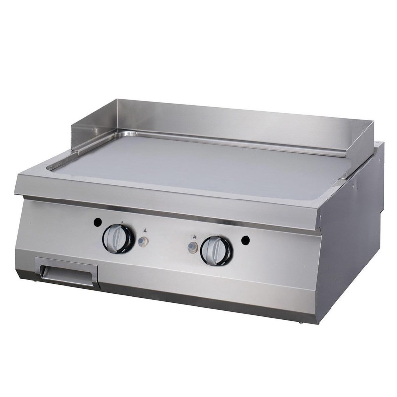 Maxima - Plaque de cuisson haut de gamme - Chrome lisse - Double unité - 90 cm de profondeur - Électrique