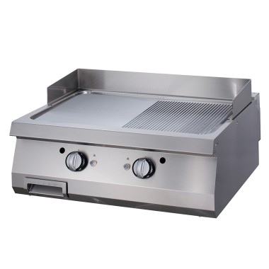 Maxima - Plaque de cuisson haut de gamme - Demi-rainurée - Double unité - 90cm de profondeur - Électrique