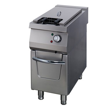 Maxima - Friteuse Premium - 1 x 22L - Unité individuelle - 90cm de profondeur - avec robinet de vidange - Électrique