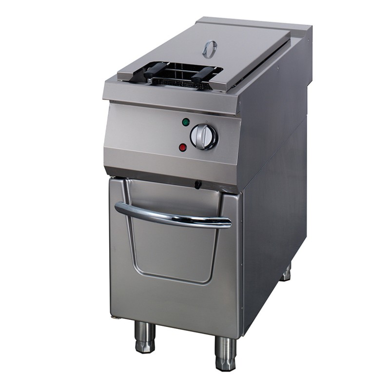 Maxima - Friteuse Premium - 1 x 22L - Unité individuelle - 90cm de profondeur - avec robinet de vidange - Électrique