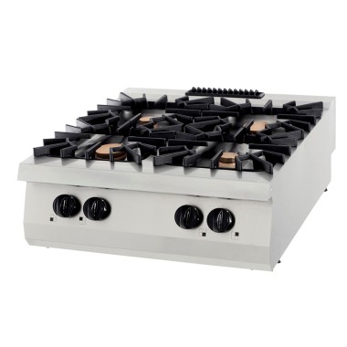 Maxima - Cuisinière haut de gamme - 4 brûleurs - Double unité - Profondeur de 90cm - Gaz
