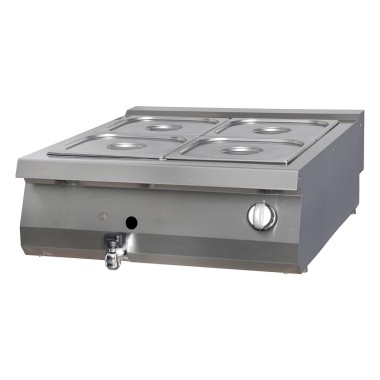 Maxima - Bain-Marie Premium - Double Unité - Profondeur de 90cm - Gaz