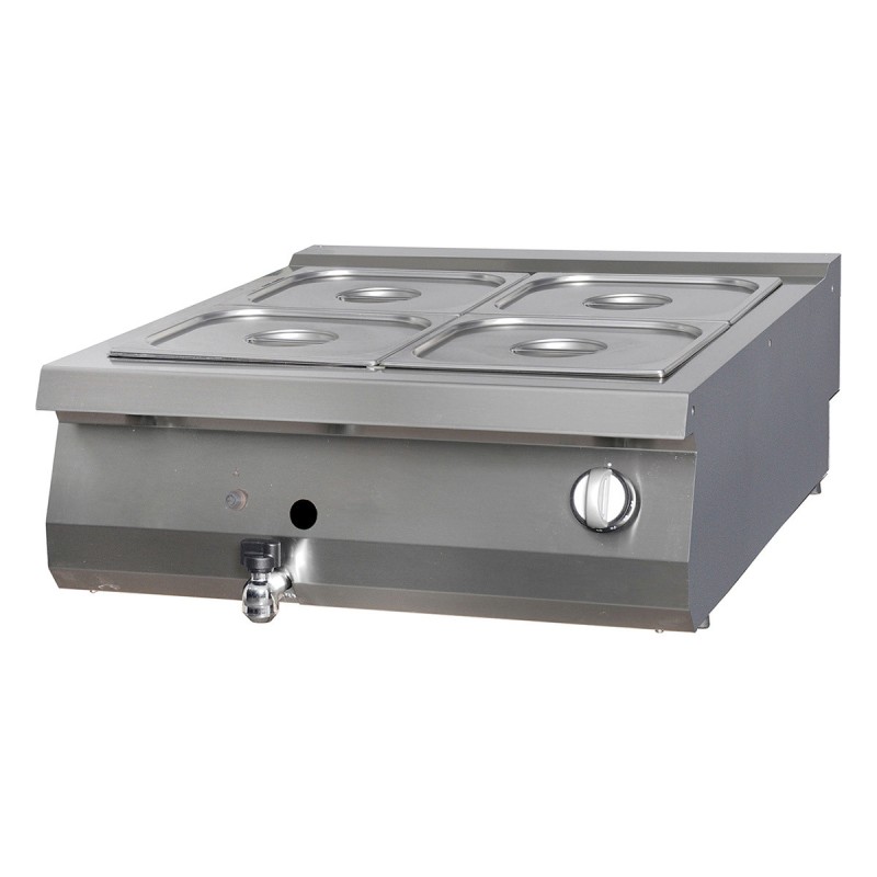 Maxima - Bain-Marie Premium - Double Unité - Profondeur de 90cm - Gaz