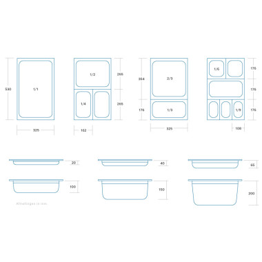 Maxima - Conteneur Gastronorm - 1/2 GN - Profondeur 10cm - Polycarbonate